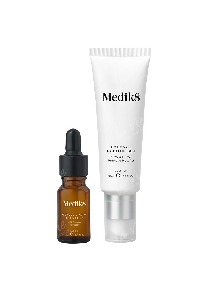 Medik8 - Balance moisturiser with glycolic acid activator Probiotyczny krem matujący z kwasami AHA 50 ml