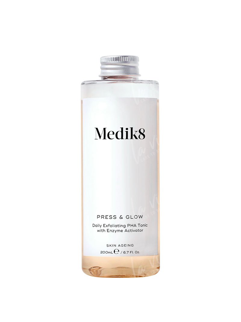 Medik8 - Press & glow refill  Tonik z kwasem PHA i aktywatorem enzymów złuszczających wkład 200 ml