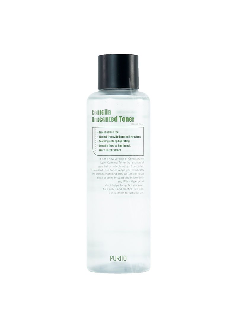 Purito - Centella unscented toner Bezzapachowy toner z ekstraktem z wąkroty azjatyckiej próbka