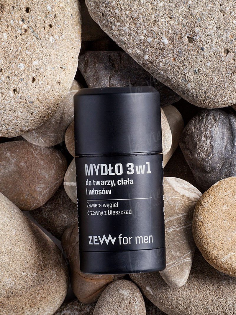 ZEW for Men  - Mydło 3 w 1 z węglem drzewnym